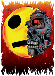 this is a creative art. shows the beauty of creativity and originality. an emoji from hell. Hellmoji