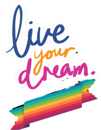 Red high quality, Round neck T shirt,live your dream