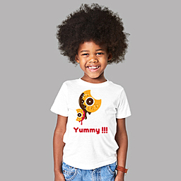 An engaging customized t-shirts for kids | White Organic Kids T-shirt