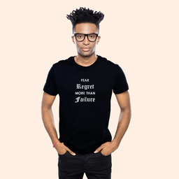 This tee inspires you to always try and give it a shot until you win; it is better to fail fast than fail last | Unisex Classic Jersey T-shirt | 155 g | 100% Combed Organic Cotton