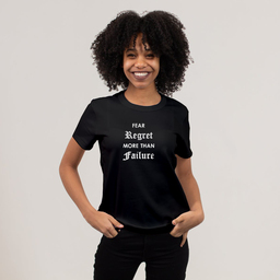 This tee inspires you to always try and give it a shot until you win; it is better to fail fast than fail last | Unisex Classic Jersey T-shirt | 155 g | 100% Combed Organic Cotton
