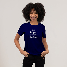 This tee inspires you to always try and give it a shot until you win; it is better to fail fast than fail last | Unisex Classic Jersey T-shirt | 155 g | 100% Combed Organic Cotton